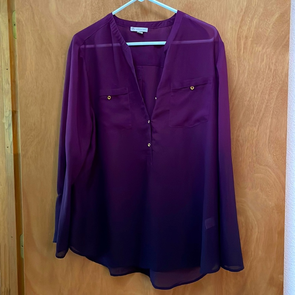 Stunning CB Est 1962 Sheet Ladies Blouse XL
